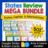 States & Capitals Digital Google Slides & Boom Cards Mega 