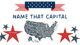 States Capitals Flash Card PowerPoint Game with SHUFFLE