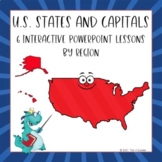 States and Capitals Interactive PowerPoints Bundle All Six