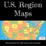 States, Capitals, & Regions Maps
