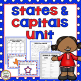 50 United States and Capitals Unit: No-Prep Worksheets and