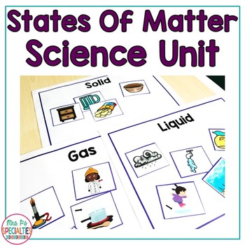 Preview of States Of Matter  (Special Education Science Unit)