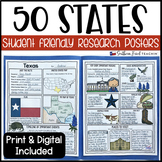State (United States) Research Project Posters - Printable