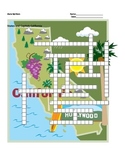 States and Capitals - California State Symbols Crossword Puzzle
