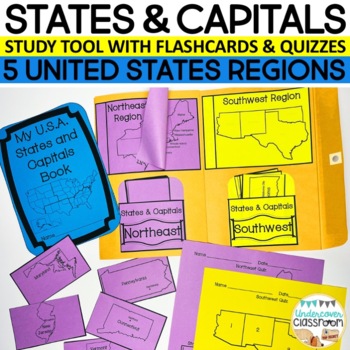 Preview of States and Capitals Study Tool | Flashcards & Quizzes
