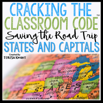 Preview of States and Capitals Escape Room Cracking the Classroom Code™