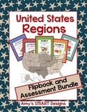 United States Regions States  and Capitals Flipbook and As