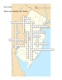 States and Capitals - New Jersey State Symbols Crossword Puzzle