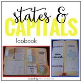 States and Capitals Research Lapbook ( Grades 3 - 6 )