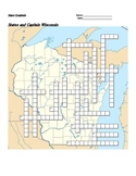 States and Capitals - Wisconsin State Symbols Crossword Puzzle