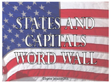 States and Capitals Word Wall