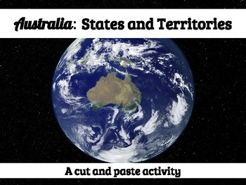 Preview of States of Australia: A cut and paste activity