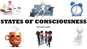 Preview of States of Consciousness PowerPoint Review Game for Psychology