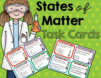 Preview of States of Matter Task Cards