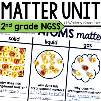 Preview of States of Matter 2nd Grade Science Lessons and Unit with Properties of Matter