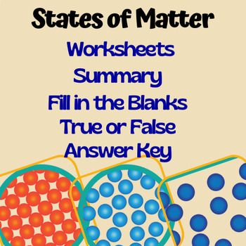 Preview of States of Matter: A Comprehensive and Creative Resource for Science Teachers