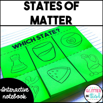 Preview of 2nd Grade States of Matter Activities Interactive Notebook