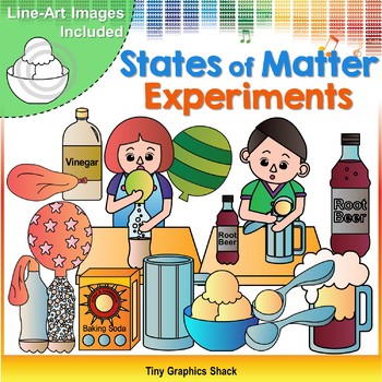 States of Matter Balloon and Root Beer Experiment Clip Art | TPT