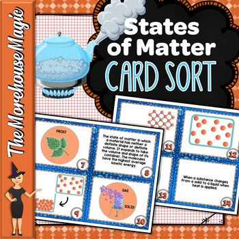 Preview of States of Matter Card Sort | Science Card Sort