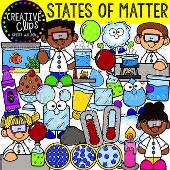 Preview of States of Matter Clipart {Creative Clips Clipart}