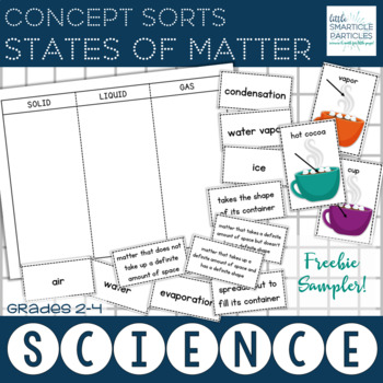 Preview of States of Matter Concept Sorts Freebie