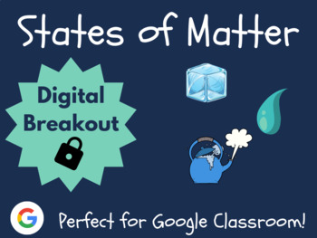 Preview of States of Matter Digital Breakout (Escape Room, Activities, Changing)