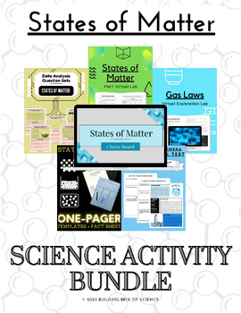 Preview of States of Matter Digital + Printable Science Activity Bundle