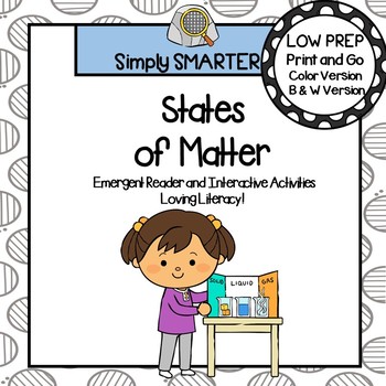 Preview of States of Matter Emergent Reader Book AND Interactive Activities