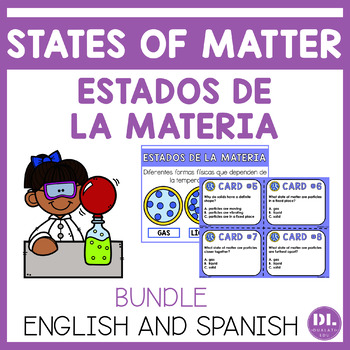 Preview of States of Matter | Estado de la Materia | English and Spanish