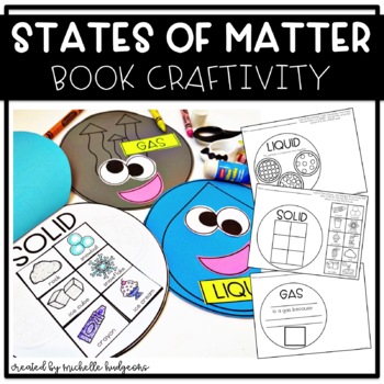 Preview of States of Matter Flip Book Craftivity, Solid, Liquid, Gas