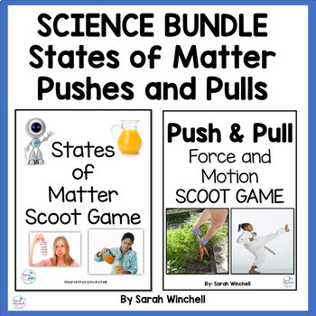 Preview of Force and Motion Balanced Unbalanced Forces States of Matter Game 2nd 3rd Grades