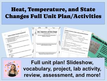 Preview of States of Matter Full Unit: Heat, Temperature, and State Changes