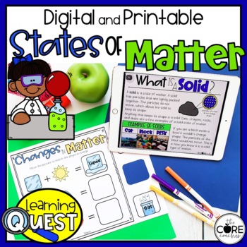 Preview of States of Matter Digital Activities - Solid, Liquid, and Gas Science Activities