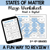 States of Matter Maze Activity (Print and Digital)