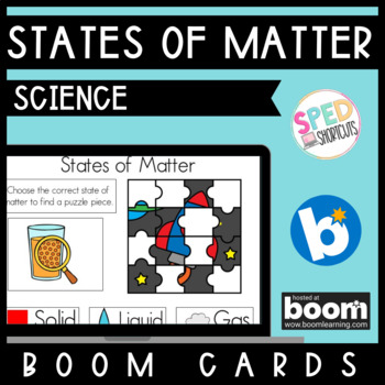 Preview of States of Matter Mystery Puzzle BOOM™ Cards 