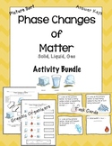 Phase Changes of Matter Bundle: Notes, Picture Sort, and T