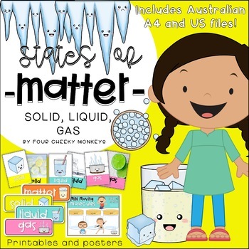 Preview of States of Matter Posters and Activities