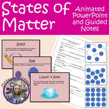 Preview of States of Matter PowerPoint & Notes