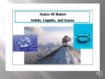 Preview of States of Matter Powerpoint for Autism