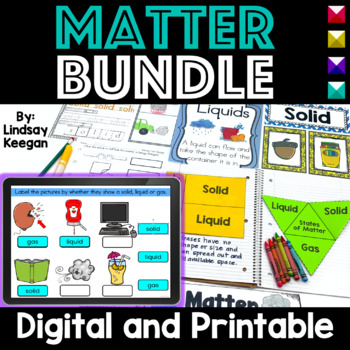 Preview of States of Matter Printable and Digital Bundle of Activities