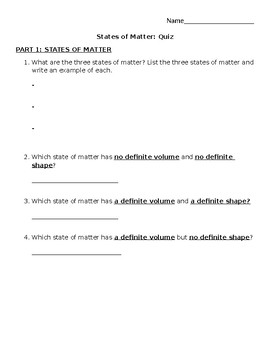 States Of Matter Quiz By Leslie Browning TPT   Original 3434034 1 