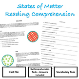 States of Matter Reading Comprehension