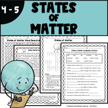 Preview of States of Matter Reading Passages and Activities