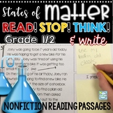 States of Matter Reading Passages with Stop and Think ~ Al
