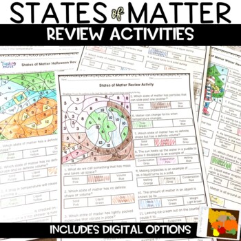 Preview of States of Matter Review Activities