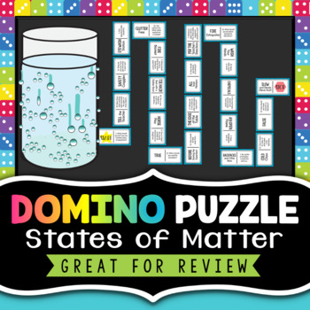 Preview of States of Matter Review Activity - Domino Puzzle