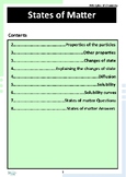 States of Matter Revision Booklet