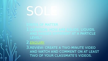 Preview of States of Matter SOLE (student organized learning environment)