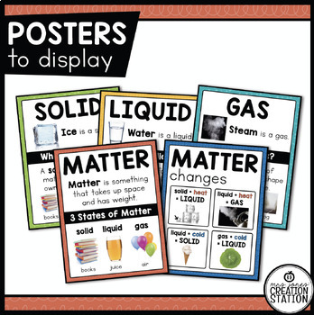 STATES OF MATTER SCIENCE ACTIVITIES by Mrs Jones' Creation Station