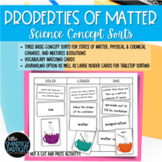 Properties of Matter Science Concept Sorts